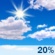 Saturday: Mostly Sunny